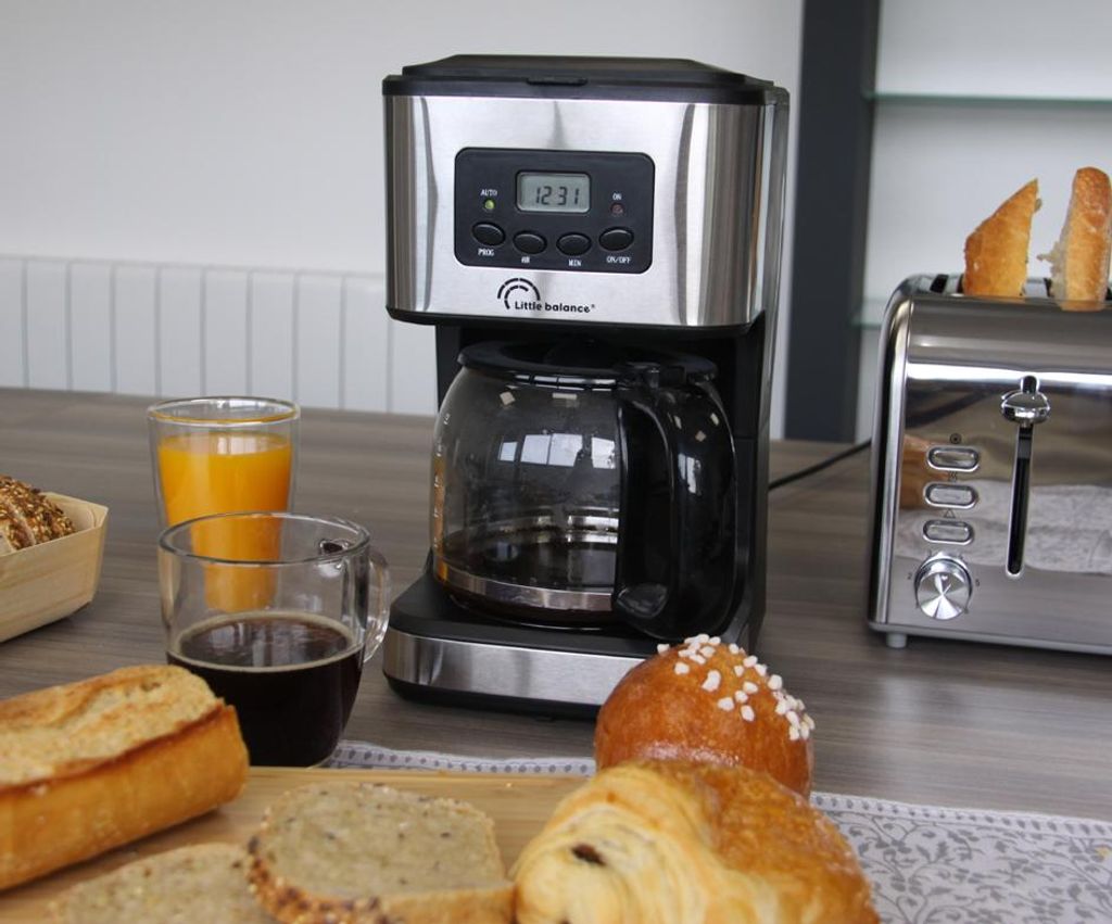 Little balance Kaffeemaschine Café Control silber / schwarz