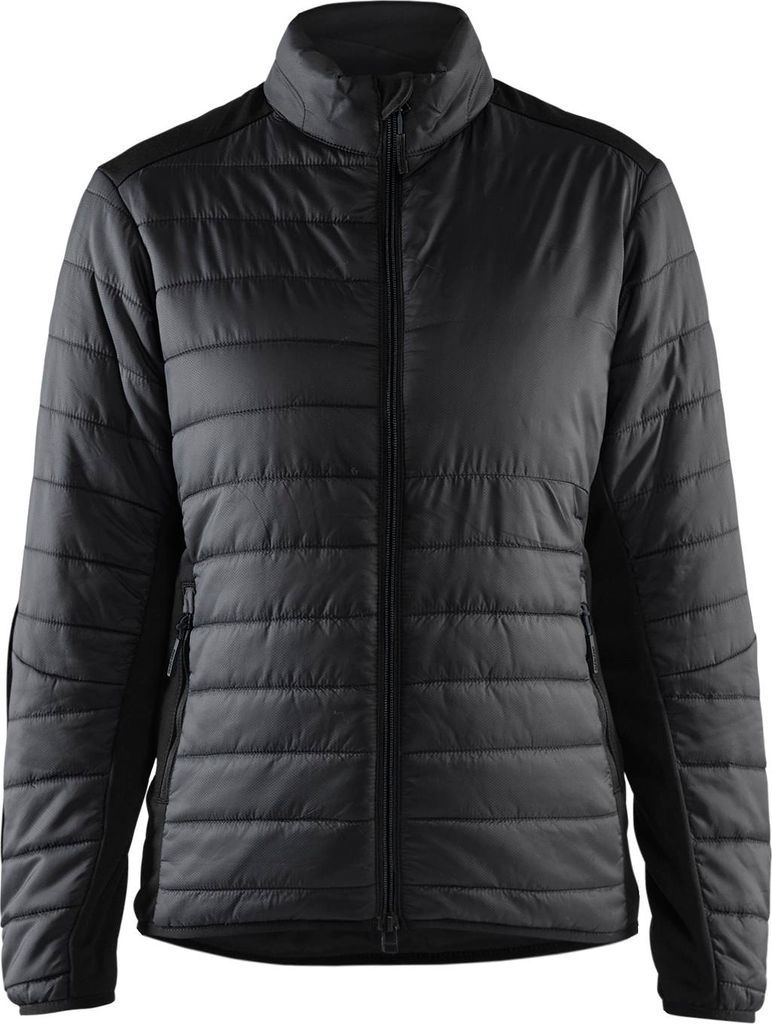 Blakläder Damen Jacke warm gefüttert 4715, Farbe:Schwarz/Dunkelgrau, Größe:S