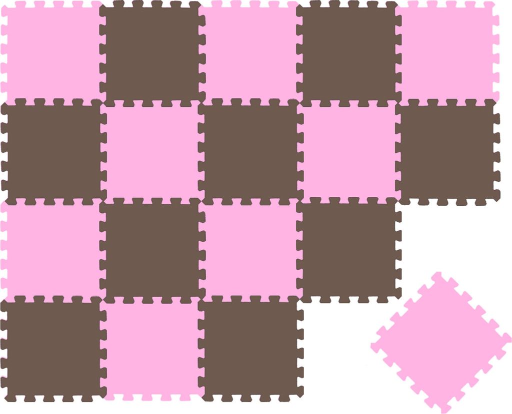 18 Teile Baby Kinder Puzzlematte ab Null - 30x30 Puzzle Spielmatte Krabbelmatte