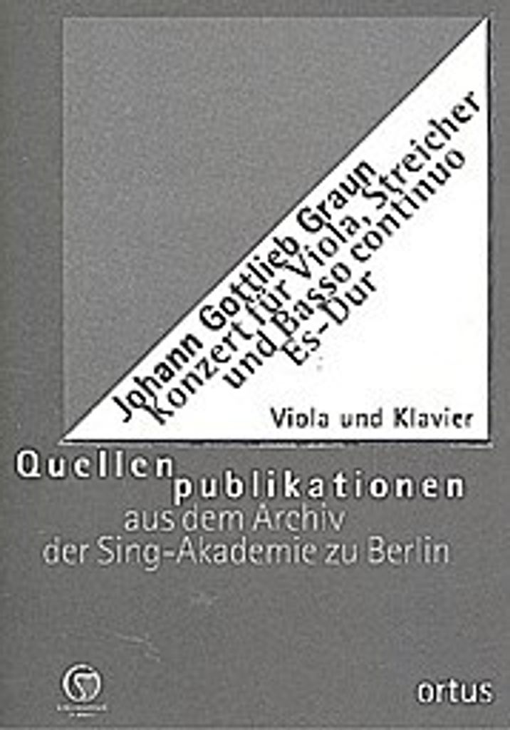 Konzert Es-Dur GraunWVCv:XIII:116für Viola, Streicher und Bc :
