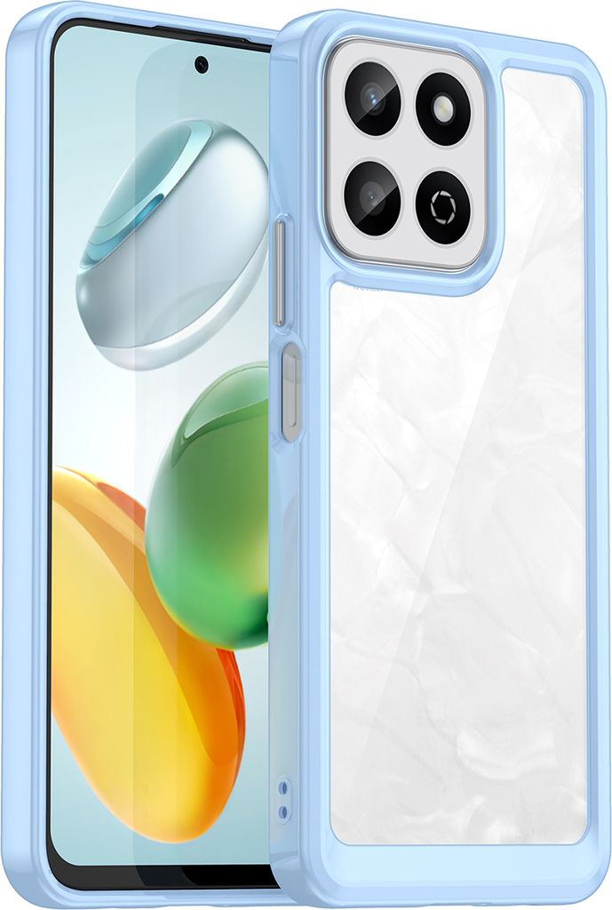 Schutzhülle für Honor 200 Smart Klar Rückseite Stoßfeste TPU Silikon Bumper Hülle Blau