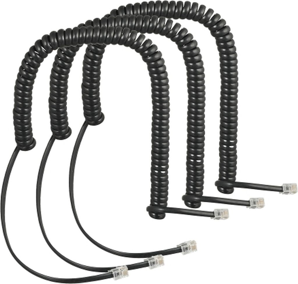 Auerswald 55001 Telefonkabel 2 m Schwarz (55001) Produktbild 