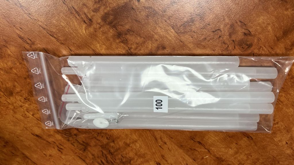 Beschwerungsstab Set für Raffrollo und Schiebevorhang Breite 100 cm