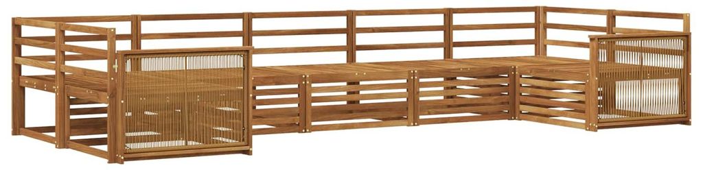 Outdoor-Sofagarnitur 7 pcs Natur