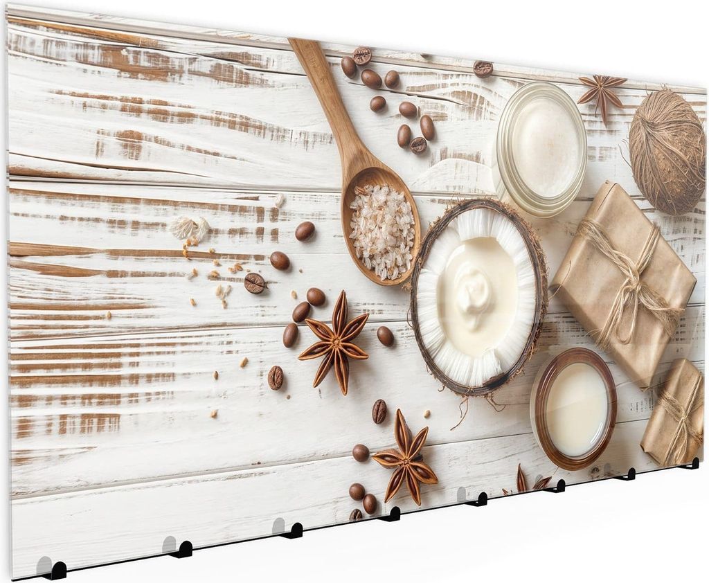 Wandgarderobe mit Magnetwand & Memoboard aus Glas Natürliche Pflegeprodukte