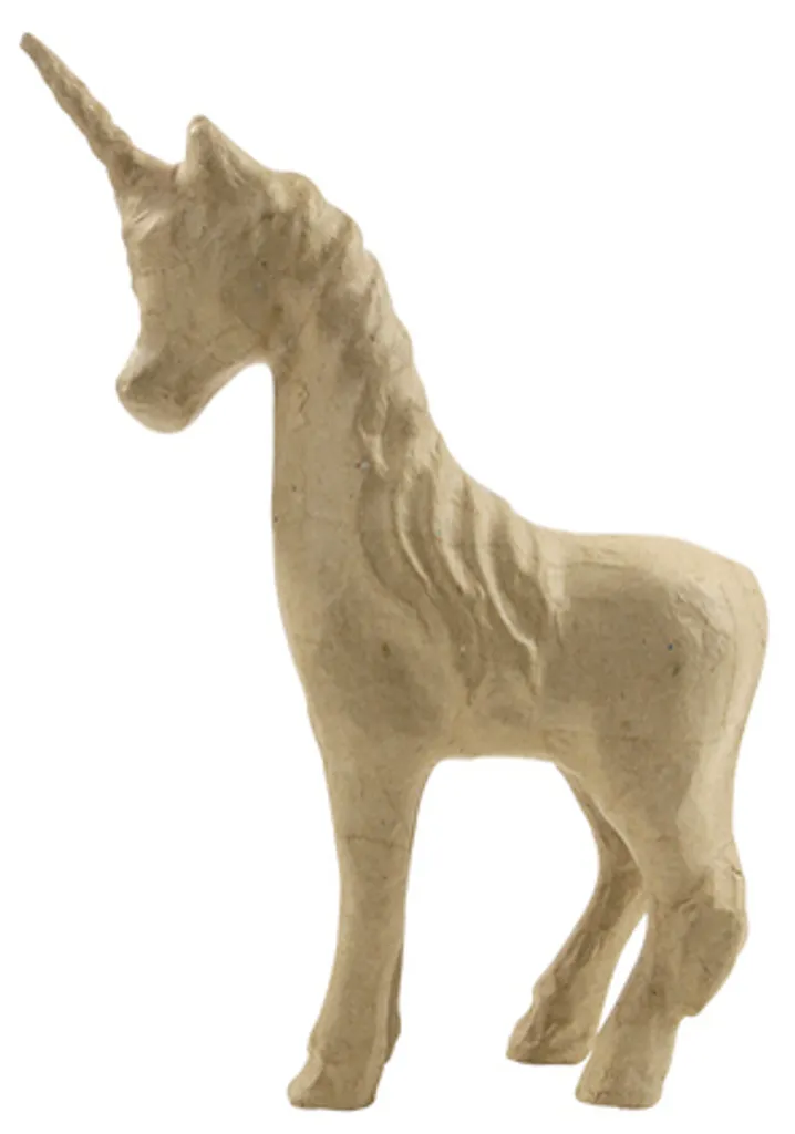 Support Licorne 21 cm pour atelier créatif enfant et décoration DIY