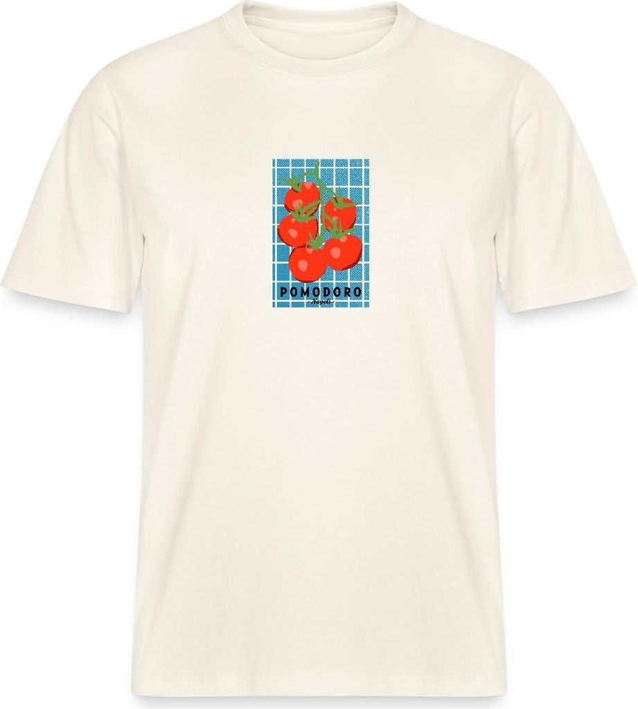 Spreadshirt Summer Dolce Vita Italien Pomodoro Inspiration Relaxed Fit Uni T-Shirt, S, Naturweiß