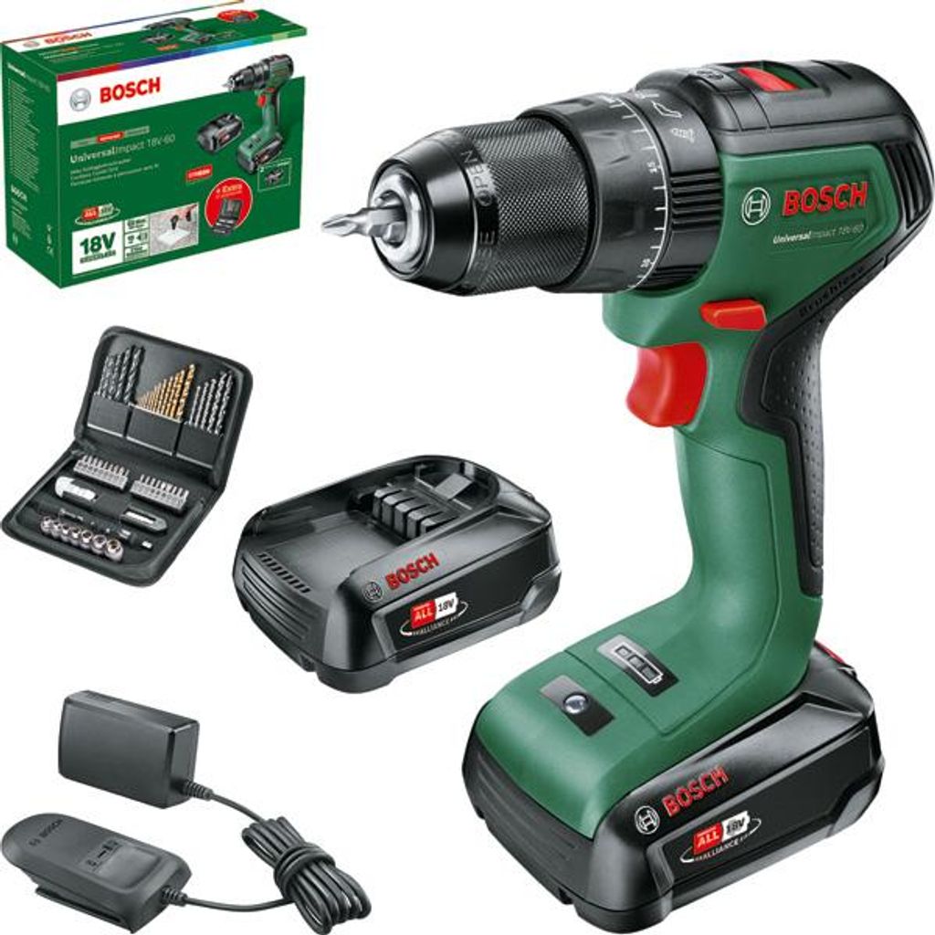Akku-Bohrschrauber UniversalImpact 18V-60