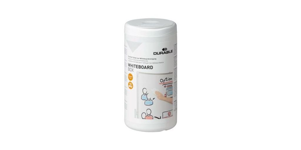DURABLE Whiteboard Clean Reinigungstücher Box a 100 St weiß Obrázok produktu 