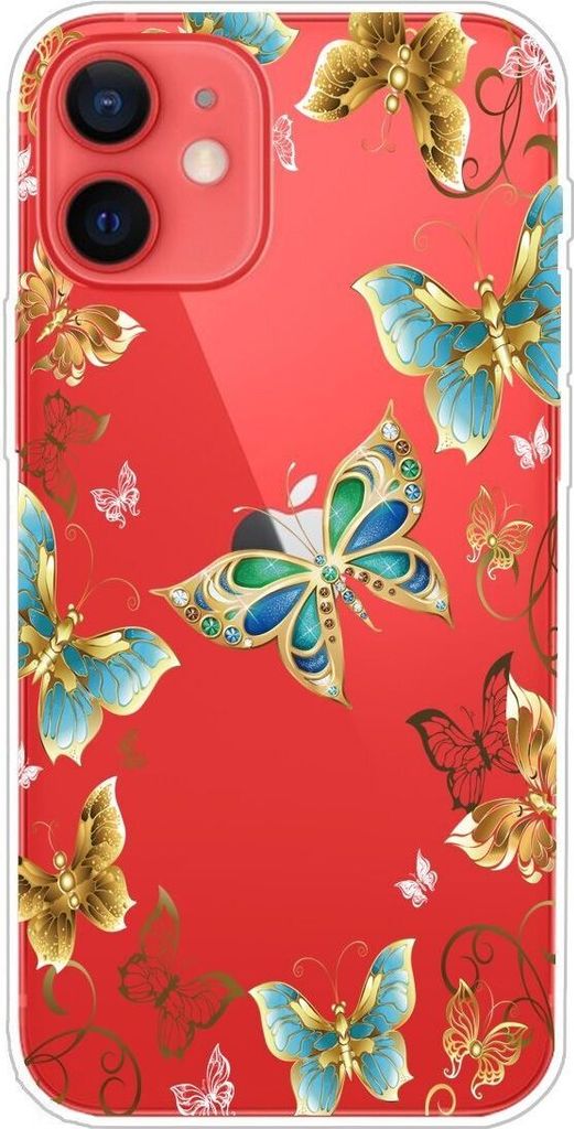 König Design Hülle kompatibel mit Apple iPhone 13 mini Kunststoff Soft Handyhülle - Handy Case Transparent