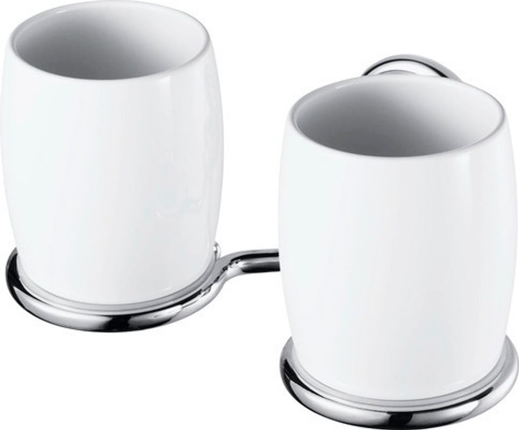 Zahnputzbecher HACEKA Allure doppelt chrom 1208605