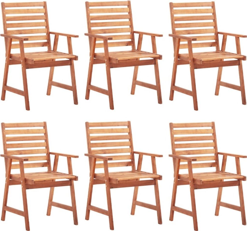 "SALE 2026"Garten-Essstühle - Gartenmöbel - Balkonstuhl - Garten-Barhocker - 6er-set - multifunktional& Moderne - mit Kissen Massivholz Akazie - ...