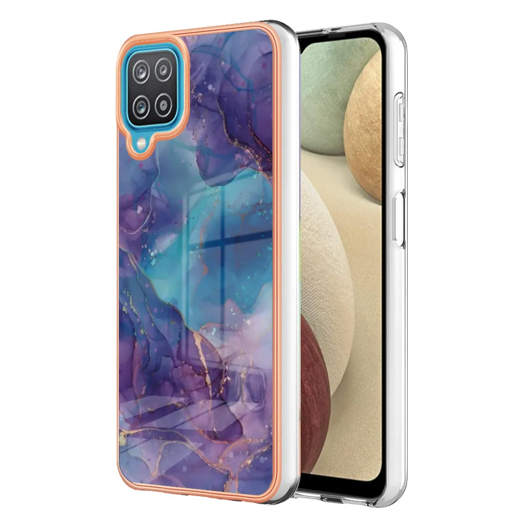 Samsung Galaxy A12 Cover Viola - Silicone Morbido TPU Antiurto