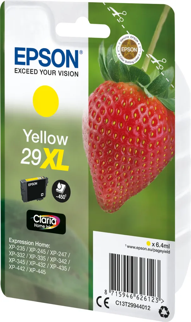 Consommable d'impression jaune Epson T2994 pour gamme Expression Home - 2