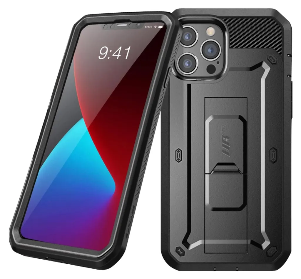Protection Intégrale iPhone 12 Pro Max avec Clip Ceinture Supcase