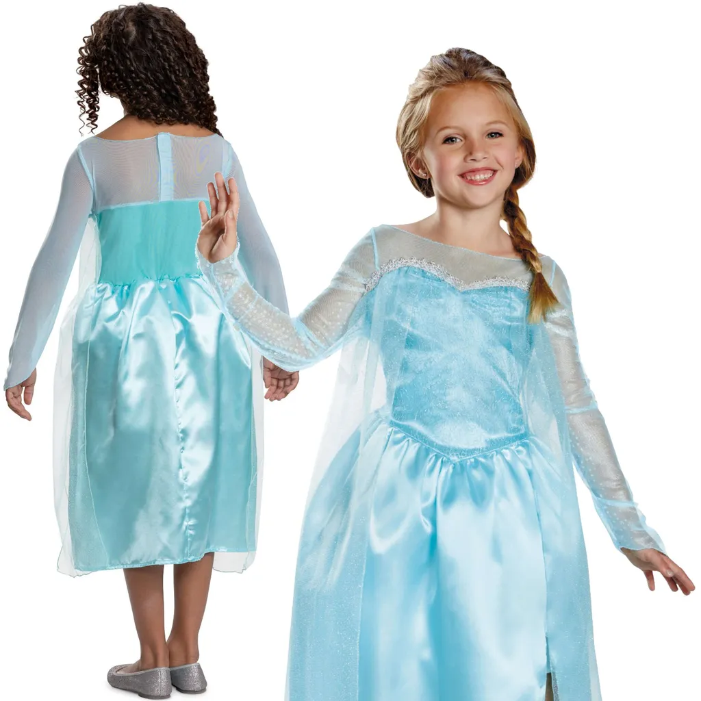 Tenue de Fête Elsa Reine des Neiges pour Anniversaire et Carnaval 3-4 ans