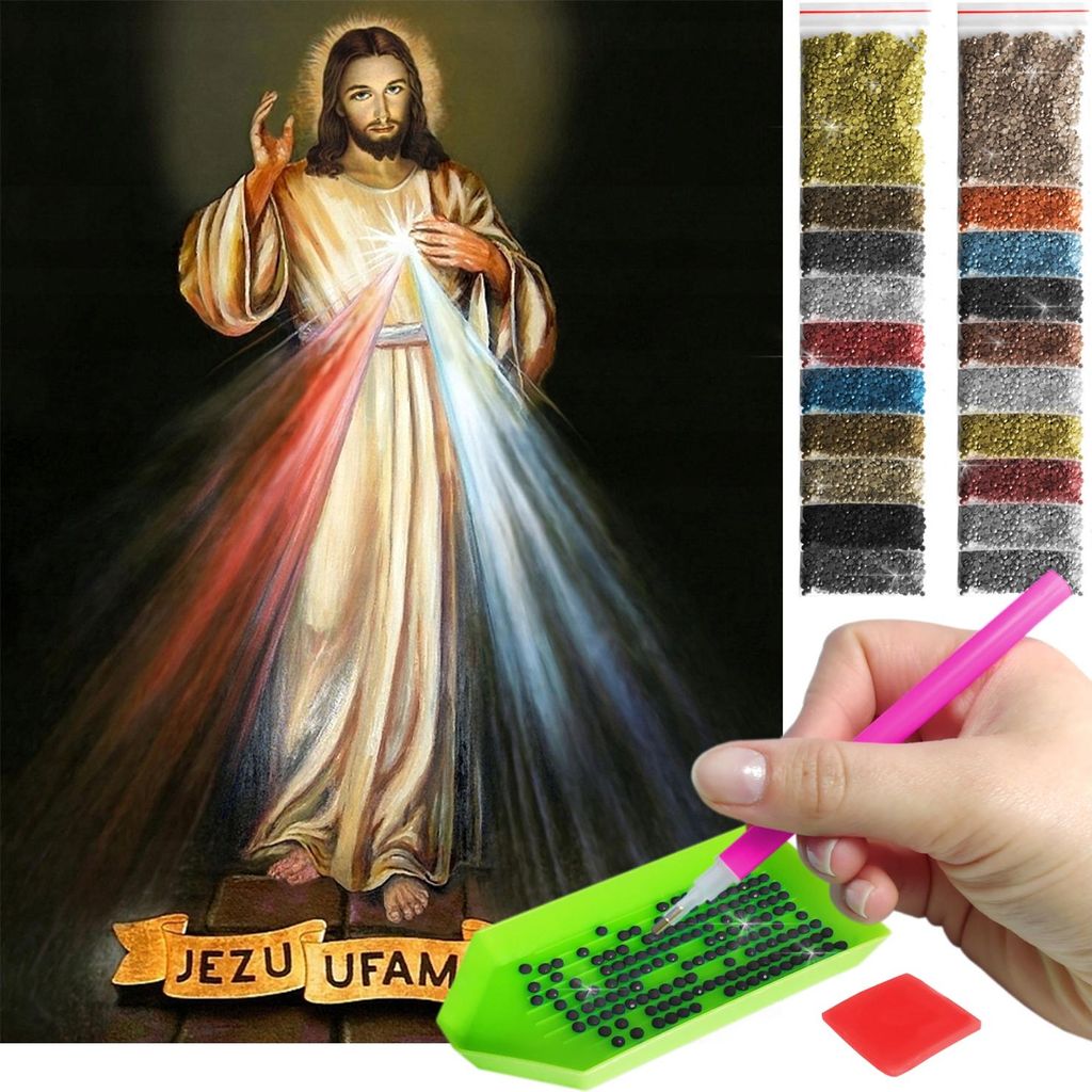 ARTULIO Diamond Painting Set - Religiöses Jesus Christus Motiv - 30 x 40 cm - 5D Diamant Painting, Crystal Art