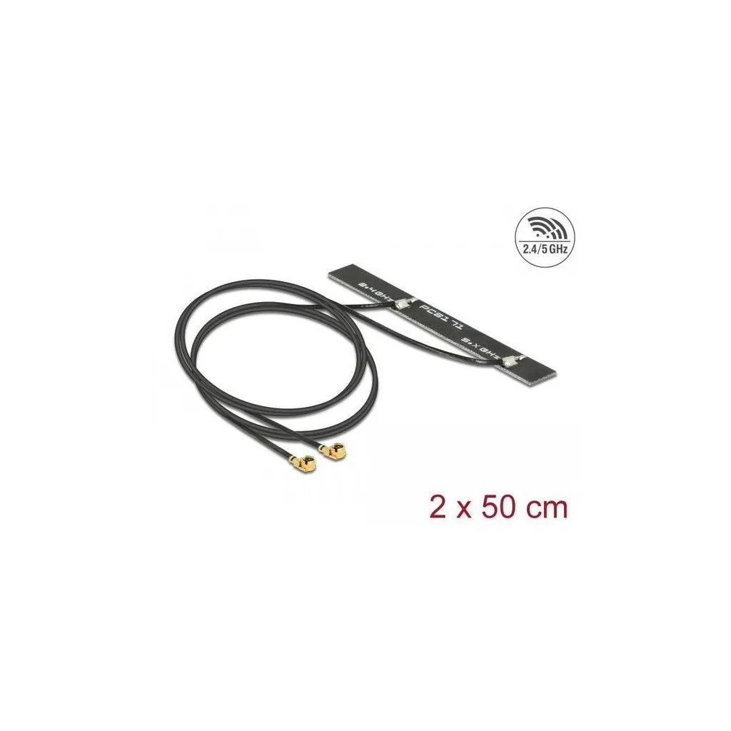 WLAN 802.11 ac/a/h/b/g/n Doppia antenna 2 x connettore MHF 5 dBi 500 mm PCB interno Montaggio adesivo