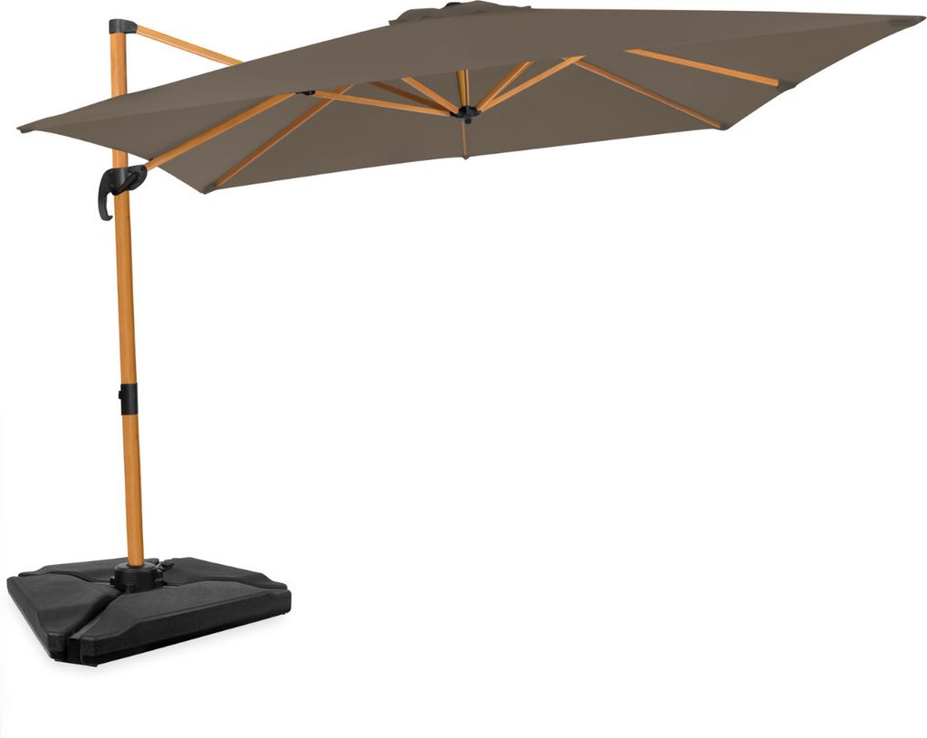 Parasol Pisogne 300x300 combi - Wood - with Parasol tiles Produktbild 