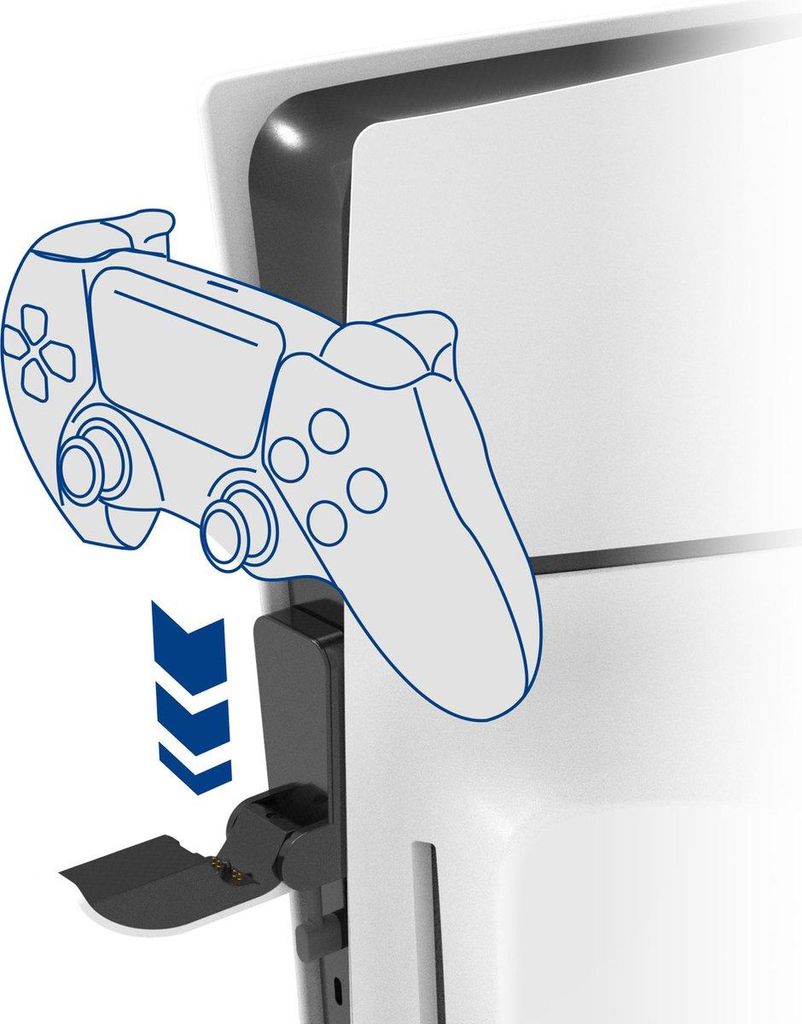 Ergonnomisches Mini Ladegerät Halterung für PS5 Slim Controller