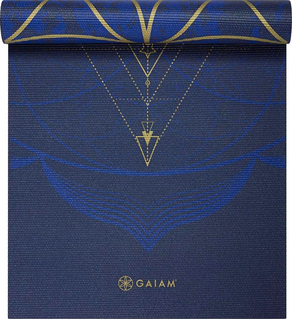Wendbare Yogamatte - 6 mm - Soleil et lune métalliques Image du produit 