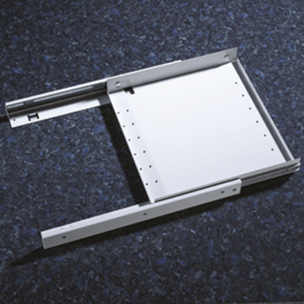 Naber, Rollwagen DS, alu grau. H 10 mm B 355 mm T 410/605 mm - Mülleimer