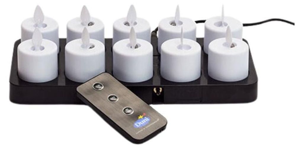 DUNI Led Set Moving Flame warm white 10 Stück Produktbild 