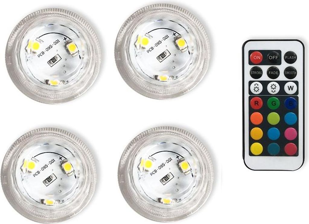 INF Vodotesné LED diamantové gombíkové svetlá s diaľkovým Obrázok produktu 