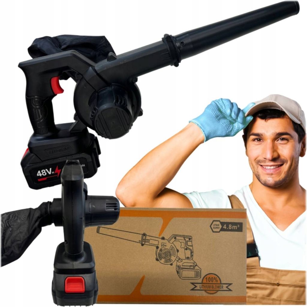Bezdrôtový Záhradný Dúchací a Vysávací Stroj 2v1 s Obrázok produktu 