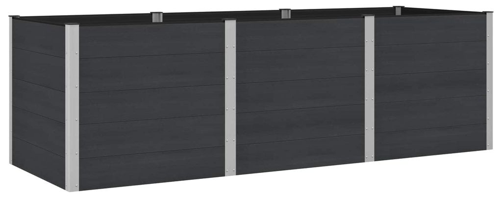 Hochbeet Schwarz 300 x 100 x 91 cm