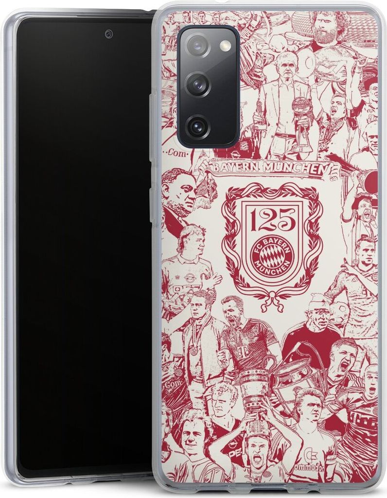DeinDesign Handyhülle für Samsung Galaxy S20 FE 5G Silikon Hülle Case Smartphone Schutzhülle FC Bayern München Offizielles Lizenzprodukt FCB 1...