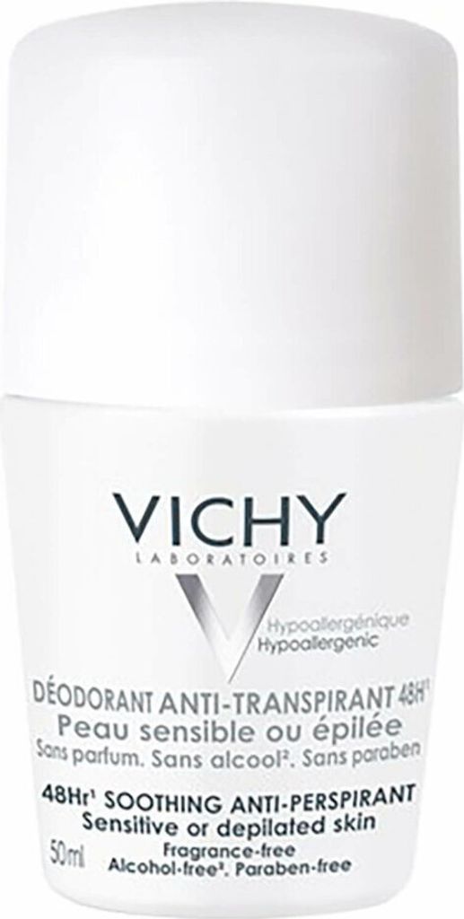 Vichy 3337871320324, Frauen, Antitranspirant, 50 ml, 24 h, normale Haut, Empflindliche Haut, Beruhigend