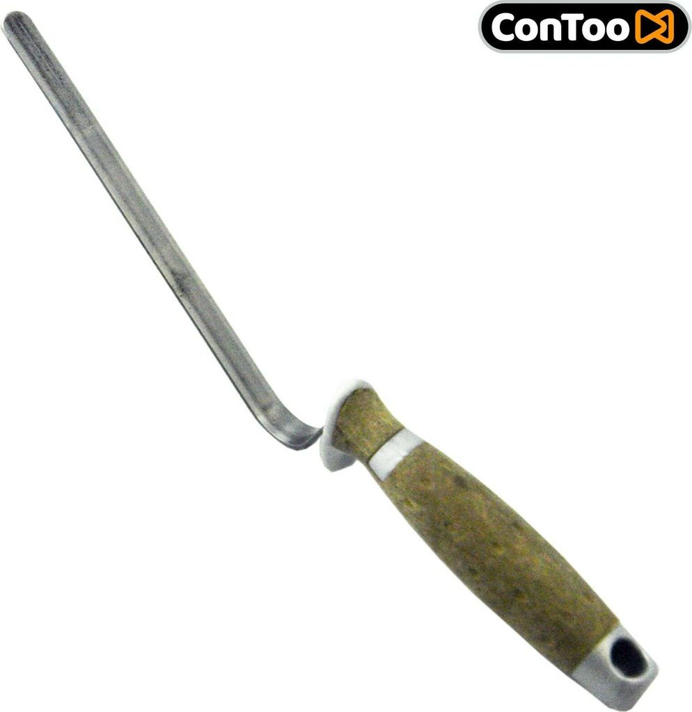 Hamburger Fugenkelle 10mm mit Ledergriff Fugeisen zum Verfugen von Ziegel CT04