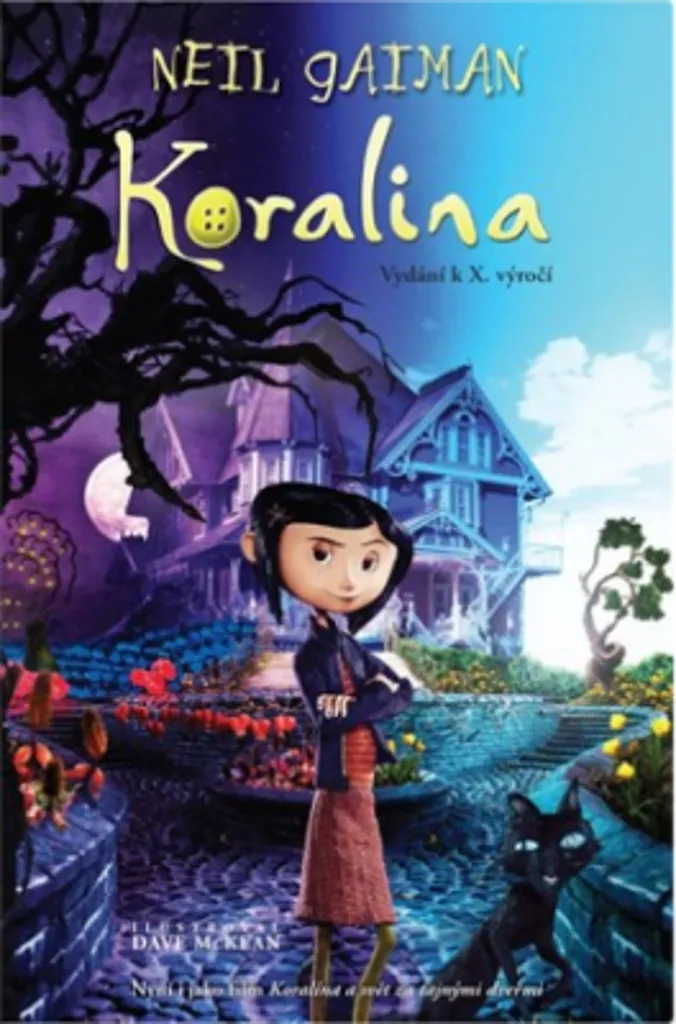 Coraline par Neil Gaiman - Roman Fantastique Édition Brochée Albin Michel