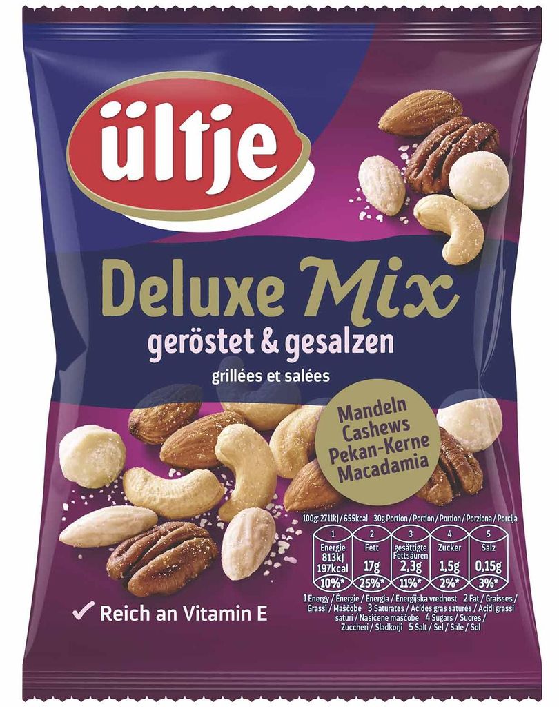Ültje Deluxe Mix tostato e salato 4 Mix assortiti 150g Immagine del prodotto 