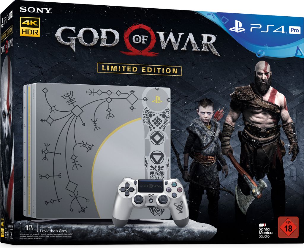 PS4 PRO 1TB Limited Edition + God of War Day One Edition Produktbild 