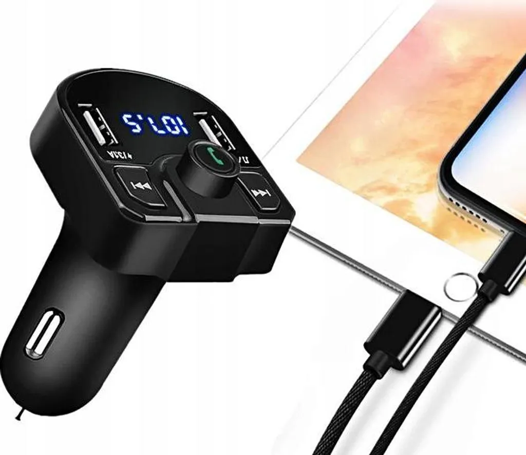 Pronett XA016 Trasmettitore FM Bluetooth Auto 3.1A - Audio Hi-Fi - 3