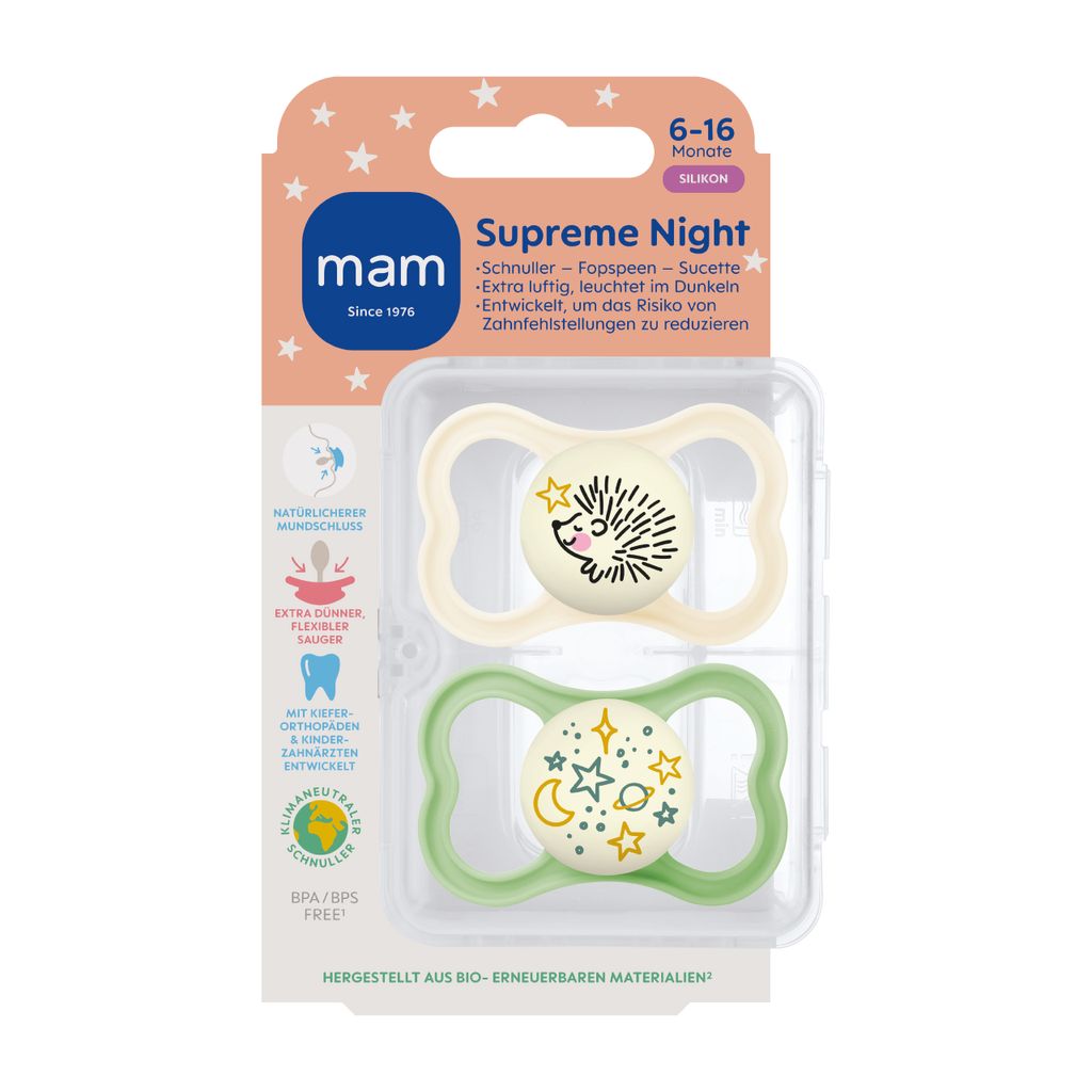 MAM Leucht-Schnuller 2er Pack Supreme Night -