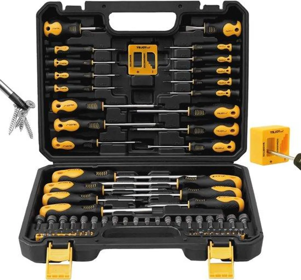 Set complet de vissage 86 pièces acier CR-V pour réparation et montage