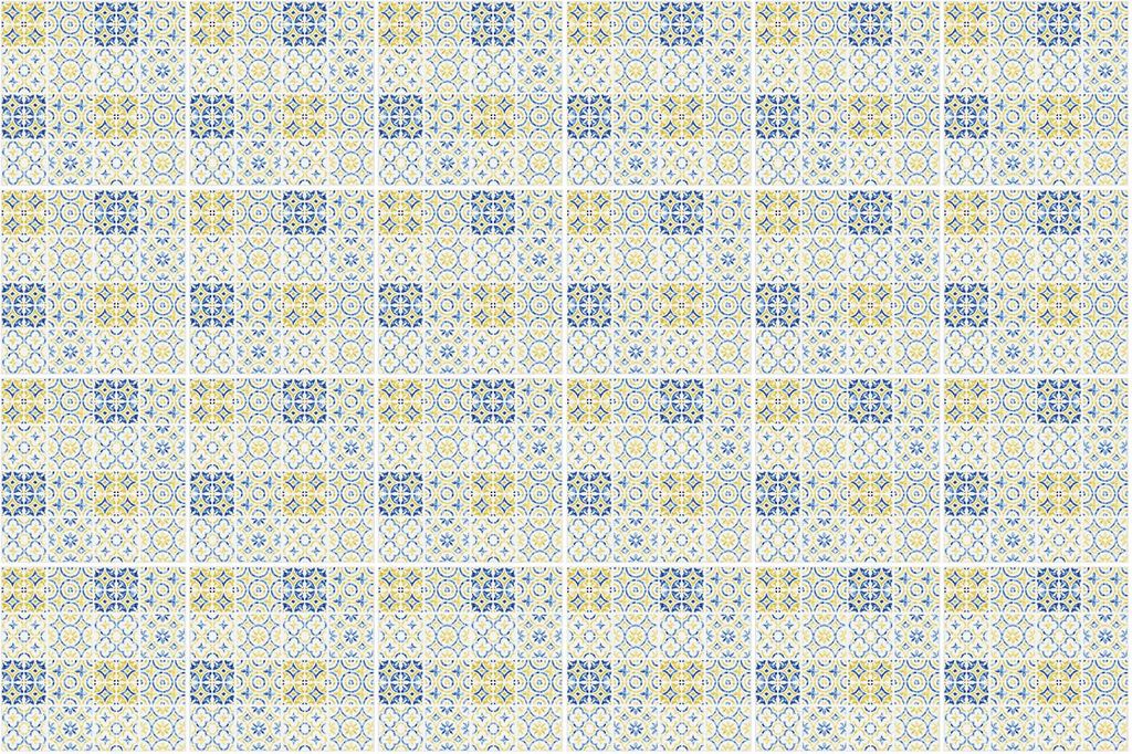 Fliesenaufkleber 10×10 cm – 24 Stück – Selbstklebend – Wasserfest – Pflegeleicht – Hitzebeständig – Für Küche & Bad – Geometrisc...