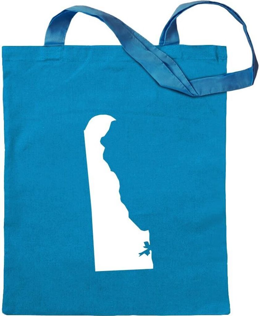 Kiwistar - Baumwolltasche - hellblau - USA - Delaware Dover - Tragetasche Stoffbeutel Umhängetasche Langer Henkel