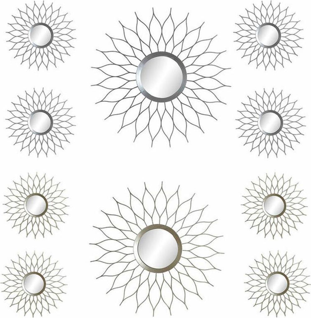 Wandspiegel DKD Home Decor Polypropylen (PP) (2 pcs) (5 pcs)
