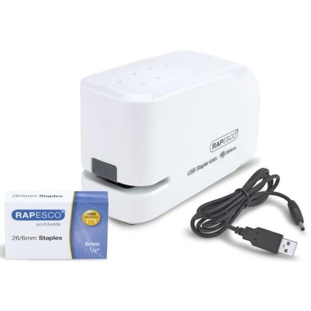 RAPESCO Elektrisches Heftgerät 626EL weiß
