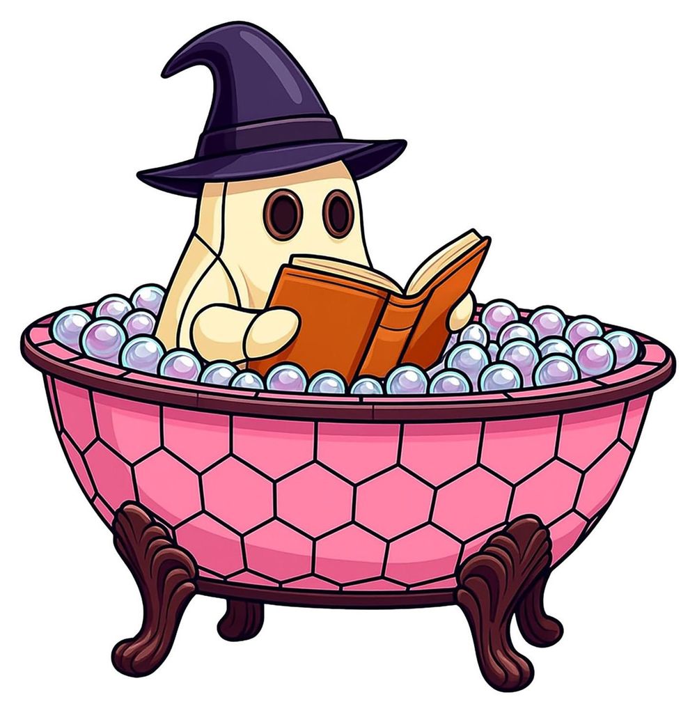 Halloween-Geister-Badelampe, gruselige Leselampe mit Cartoon-Geist-Motiv, dekorative Lampe für Zuhause oder Schreibtisch