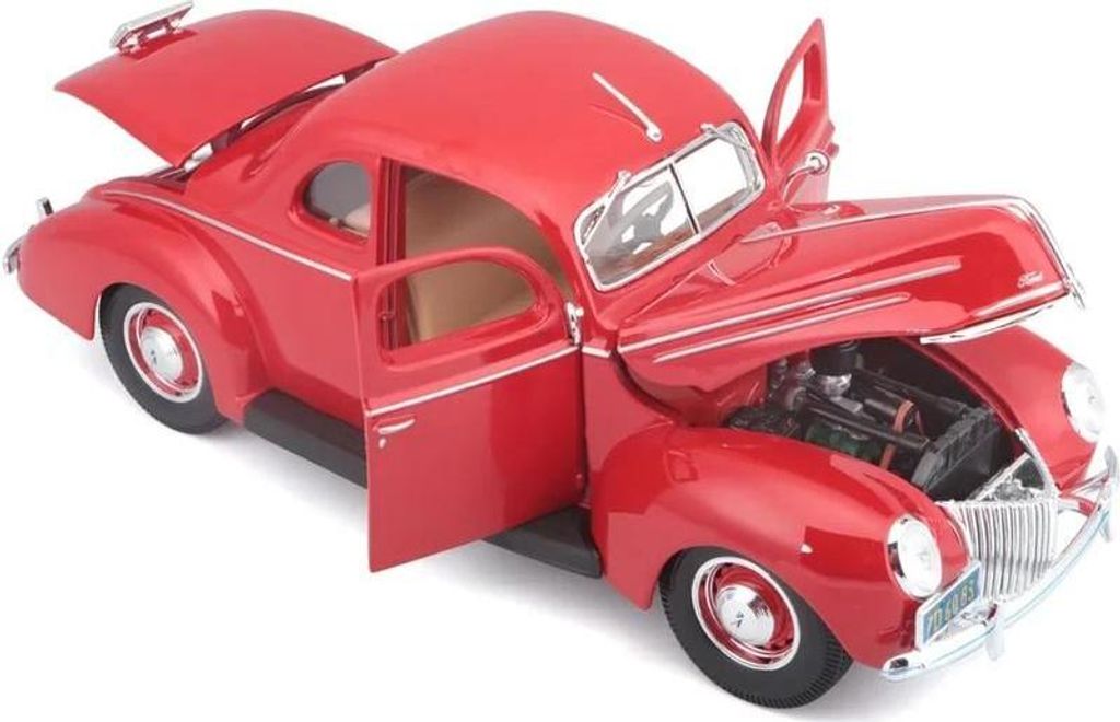 Maisto Ford Deluxe Coupé 1939 1:18 rot Produktbild 