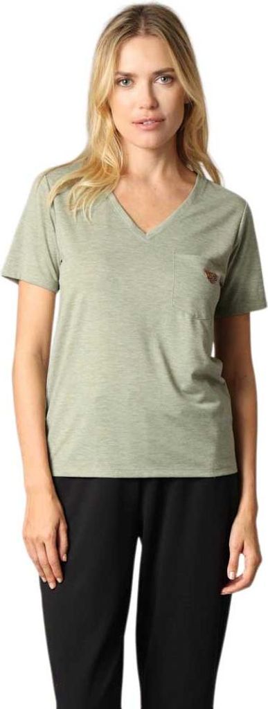 Deeluxe Kellie Kurzarm-t-shirt Mit V-ausschnitt Grün M Damen Grün M