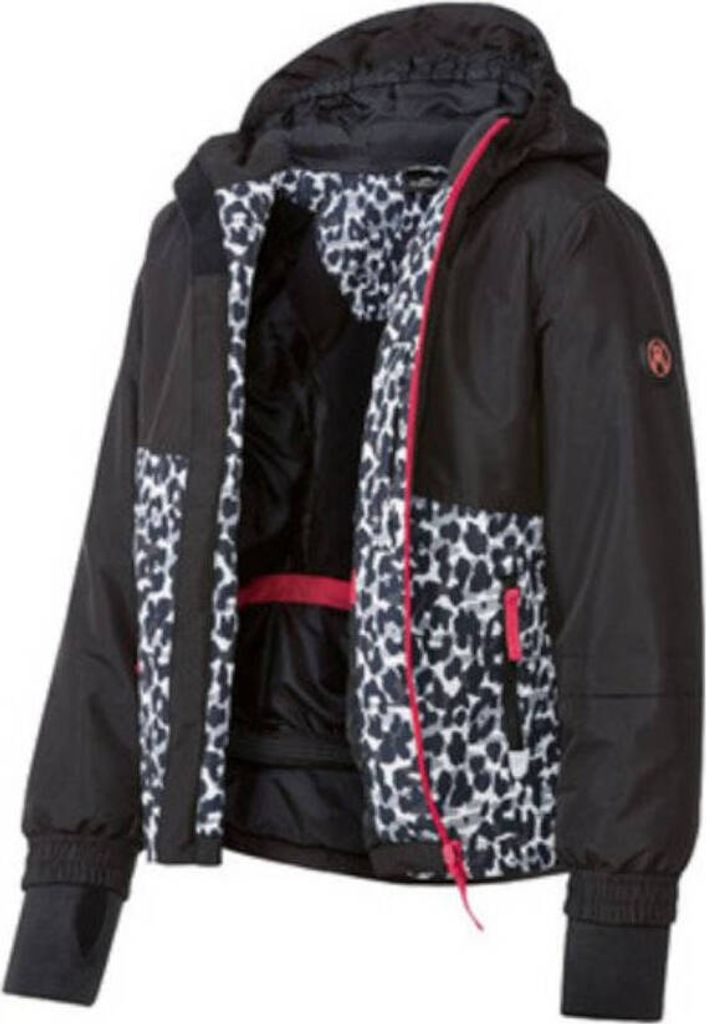 Crivit Mädchen Skijacke 393132 Schwarz 122 - 128