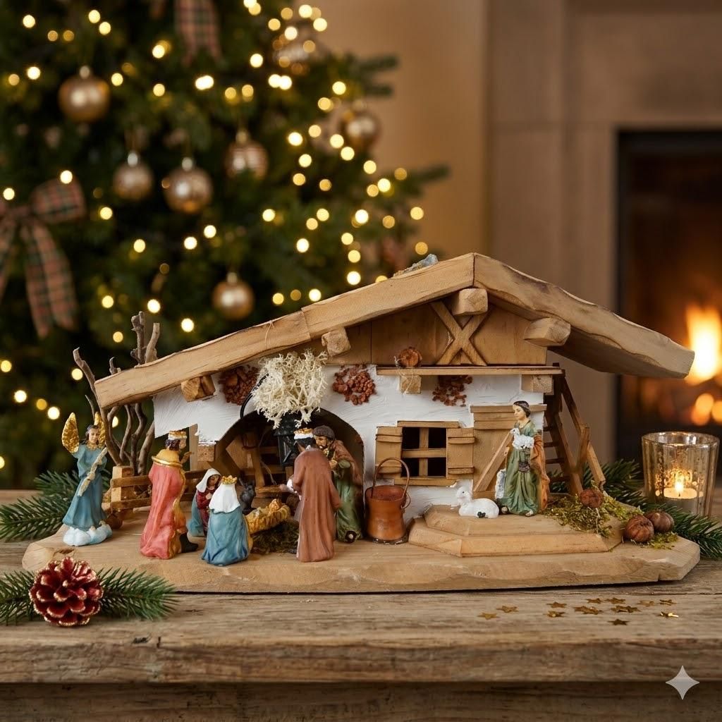 Traditionelle Weihnachtskrippe Schupf inkl. 11-tlg. Produktbild 