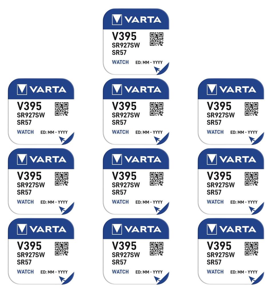 10x VARTA Uhrenknopfzelle 395 Uhrenknopfzelle Produktbild 