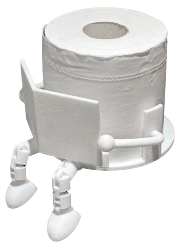 3D-gedruckter, freistehender Toilettenpapierhalter „Lesefreund“ – Lustiger Toilettenpapierspender mit beweglichen Beinen für Zuhause, Büro ...